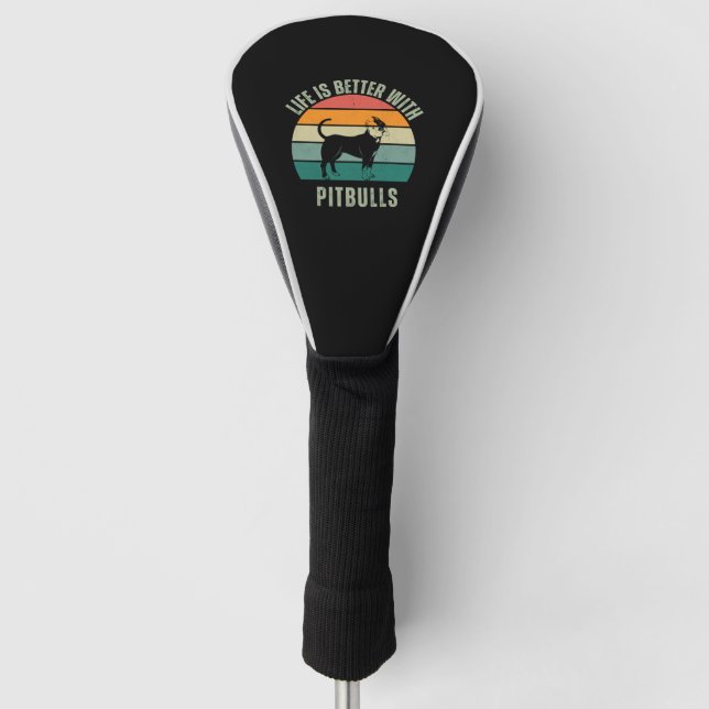 Das Leben ist besser mit Bullen Golf Headcover (Vorderseite)