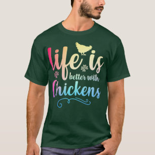 DAS LEBEN IST BESSER MIT CHICKENS Funny Chicken Ba T-Shirt