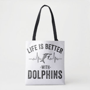 Das Leben ist besser mit Delfinen coole Herzfreque