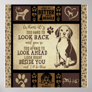 Das Leben ist besser mit dem Beagle Dog Blanket, Poster