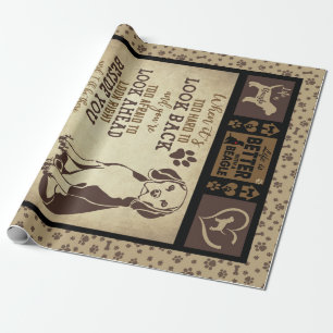 "Das Leben ist besser mit dem Beagle, Hund Lover Geschenkpapier
