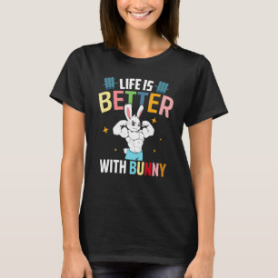 Das Leben ist besser mit dem sonnigen Ostertag, de T-Shirt