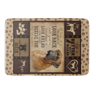 Das Leben ist besser mit der Boxer Fleece Blanket, Badematte