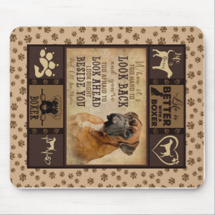 Das Leben ist besser mit der Boxer Fleece Blanket, Mousepad
