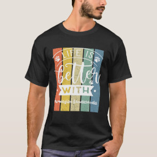 Das Leben ist besser mit der norwegischen Lundehun T-Shirt