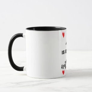 Das Leben ist besser mit dir Schwarz Tasse