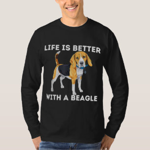 Das Leben ist besser mit einem Beagle - Beagle Hun T-Shirt