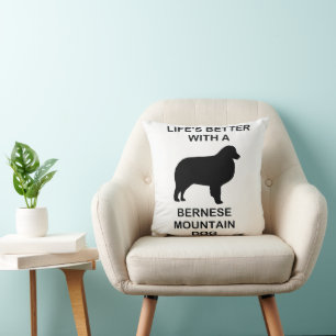 Das Leben ist besser mit einem bernischen Hund Kissen