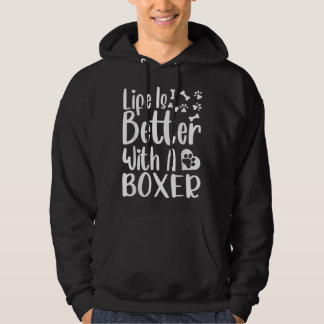 Das Leben ist besser mit einem Boxer Mama Hund Hoodie