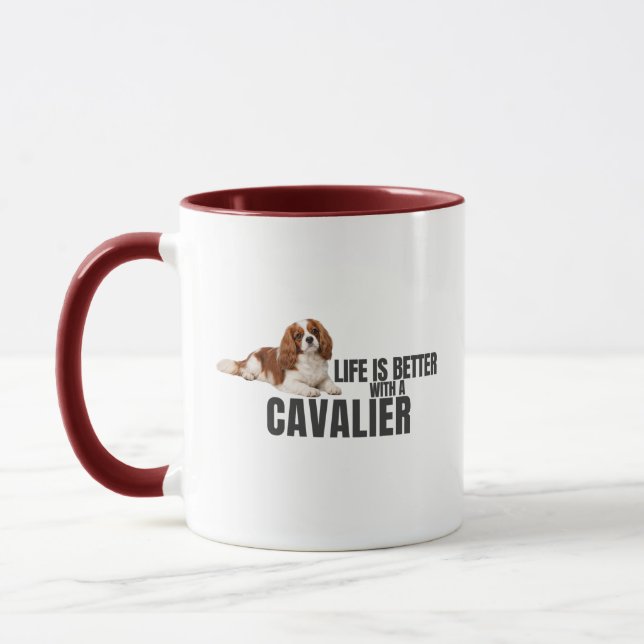 Das Leben ist besser mit einem Cavalier-Mug Tasse (Links)