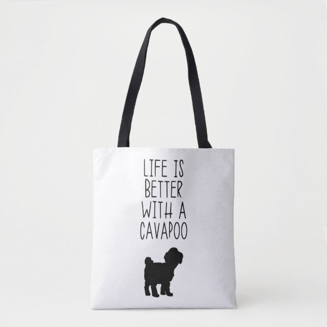 Das Leben ist besser mit einem Cavapoo (Vorderseite)