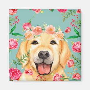 Das Leben ist besser mit einem goldenen Retriever Magnet