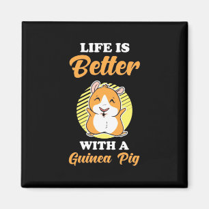 Das Leben ist besser mit einem Guinea-Schwein Magnet