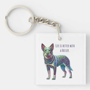 Das Leben ist besser mit einem Heeler Schlüsselanhänger