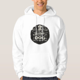 Das Leben ist besser mit einem Hund – Süßes Vintag Hoodie