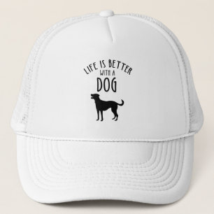 Das Leben ist besser mit einem Hund Truckerkappe