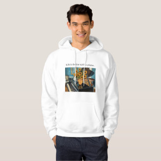Das Leben ist besser mit einem Klavier - Großartig Hoodie