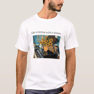 Das Leben ist besser mit einem Klavier - Großartig T-Shirt