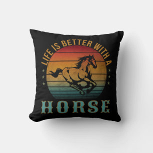 DAS LEBEN IST BESSER MIT EINEM PFERD KISSEN