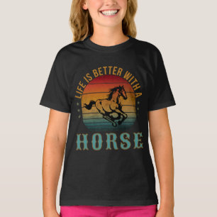 DAS LEBEN IST BESSER MIT EINEM PFERD T-Shirt