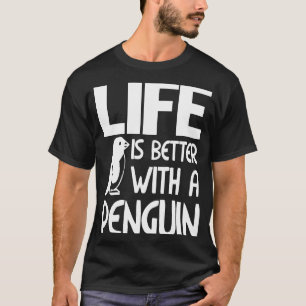 Das Leben ist besser mit einem Pinguin-lustigen Pi T-Shirt