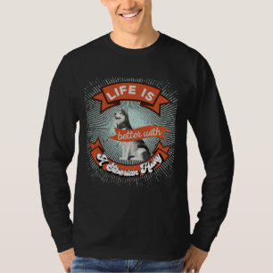 Das Leben ist besser mit einem sibirischen Husky R T-Shirt