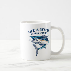 Das Leben ist besser mit einem Wahoo lustigen Salz Kaffeetasse