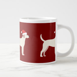 Das Leben ist besser mit einem wedelnden Schwanz – Jumbo-Tasse