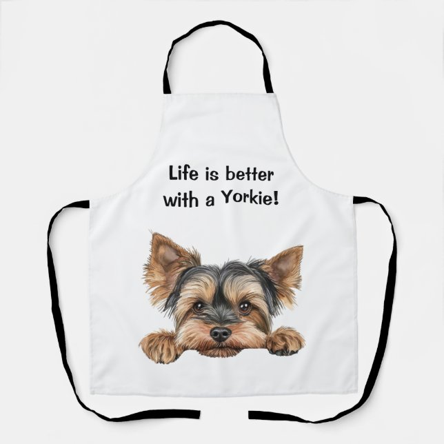 Das Leben ist besser mit einem Yorkie Schürze (Vorderseite)