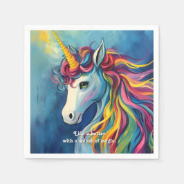 Das Leben ist besser mit einem Zauber. Serviette