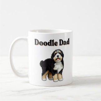 Das Leben ist besser mit einer Bernedoodle-Vater-T Kaffeetasse