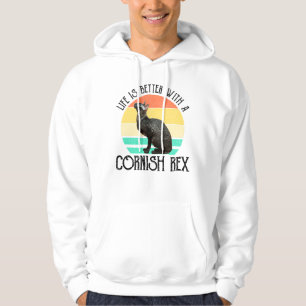 Das Leben ist besser mit einer Cornish Rex Hoodie