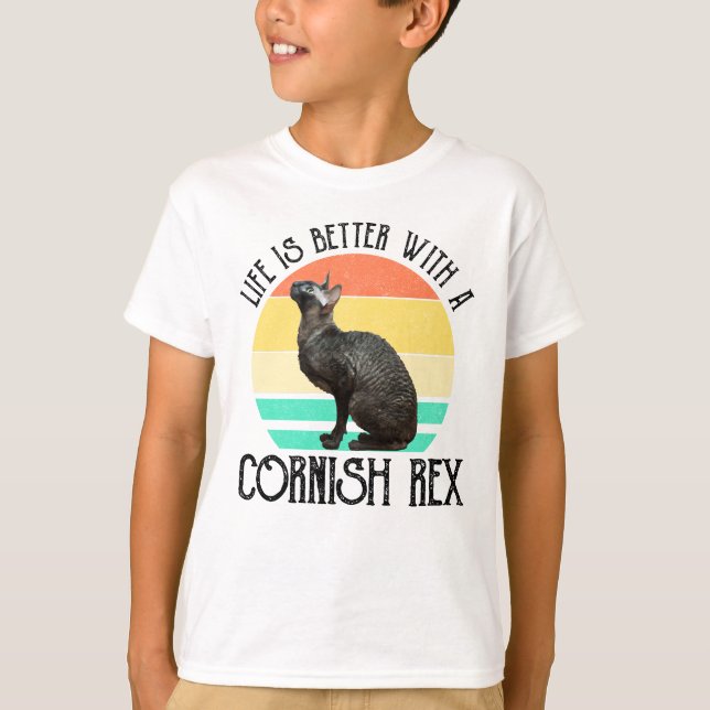 Das Leben ist besser mit einer Cornish Rex T-Shirt (Vorderseite)