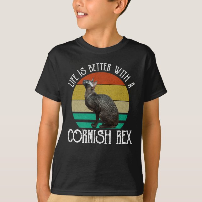 Das Leben ist besser mit einer Cornish Rex T-Shirt (Vorderseite)