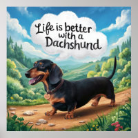 Das Leben ist besser mit einer Dackel