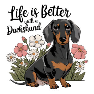 Das Leben ist besser mit einer Dackel T-Shirt