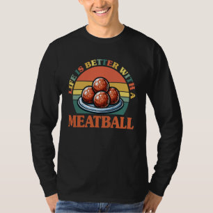 Das Leben ist besser mit einer Frikadelle - Italie T-Shirt