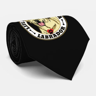 Das Leben ist besser mit einer weißen Hunderasse. Krawatte