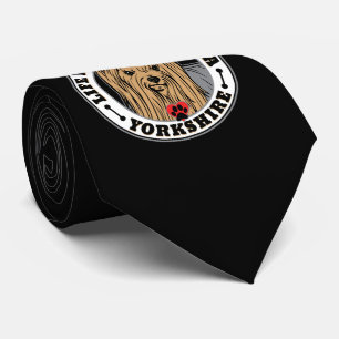 Das Leben ist besser mit einer Yorkshire-Hundezuch Krawatte
