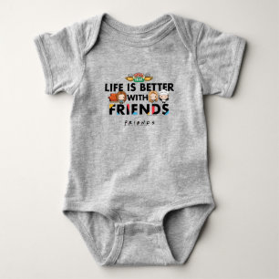 Das Leben ist besser mit FRIENDS™ Chibi-Kunst Baby Strampler
