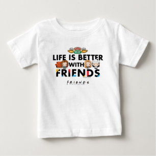 Das Leben ist besser mit FRIENDS™ Chibi-Kunst Baby T-shirt