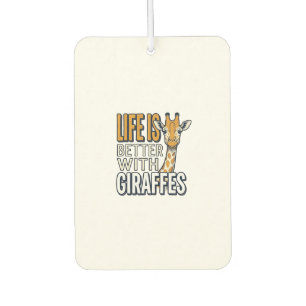 Das Leben ist besser mit Giraffen Vintage-Shirt-De Autolufterfrischer