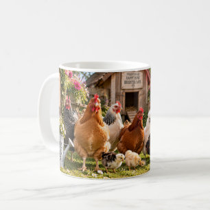 Das Leben ist besser mit Hühnern Kaffeetasse