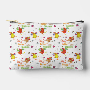 Das Leben ist besser mit Hühnern Zubehörtasche