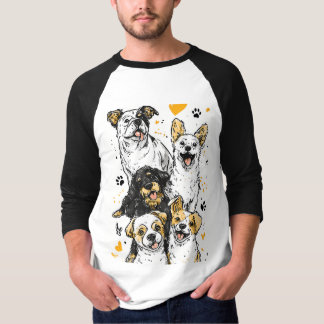 Das Leben ist besser mit Hunden – Lustiges Hunde-L T-Shirt