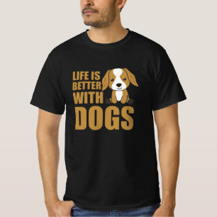 Das Leben ist besser mit Hunden Niedlich Cocker Sp T-Shirt