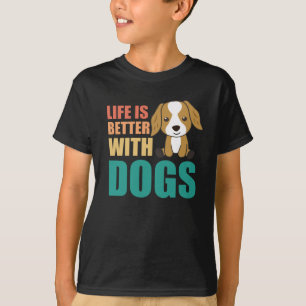 Das Leben ist besser mit Hunden Niedlich Cocker Sp T-Shirt