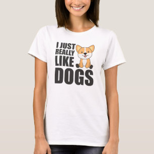Das Leben ist besser mit Hunden süßen Corgi Hund r T-Shirt