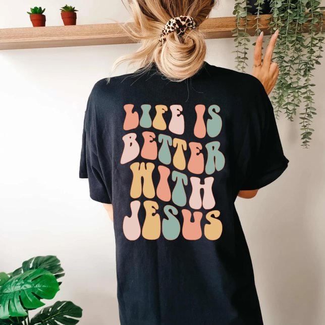 Das Leben ist besser mit Jesus T-Shirt (Von Creator hochgeladen)