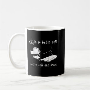 Das Leben ist besser mit Kaffeekästen und -büchern Kaffeetasse